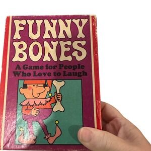 Vintage 1968 Parker Brothers Funny Bones Card Game Retro Party Game Complete